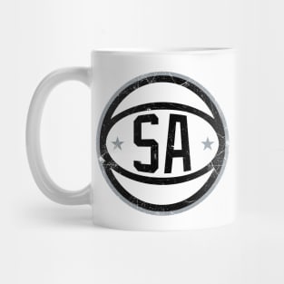 San Antonio Retro Ball - White Mug